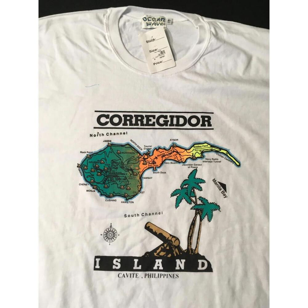 Vintage Phillipine T-Shirt corregidor manila bay cavite new old stock